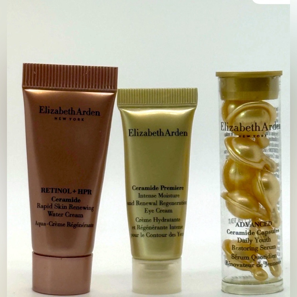 Elizabeth Arden Ceramide Premiere Eye Cream 5mL, Retinol + HPR 5mL & Capsules 7‎